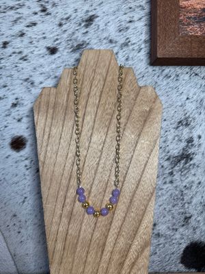 Amethyst &amp; Gold Hematite