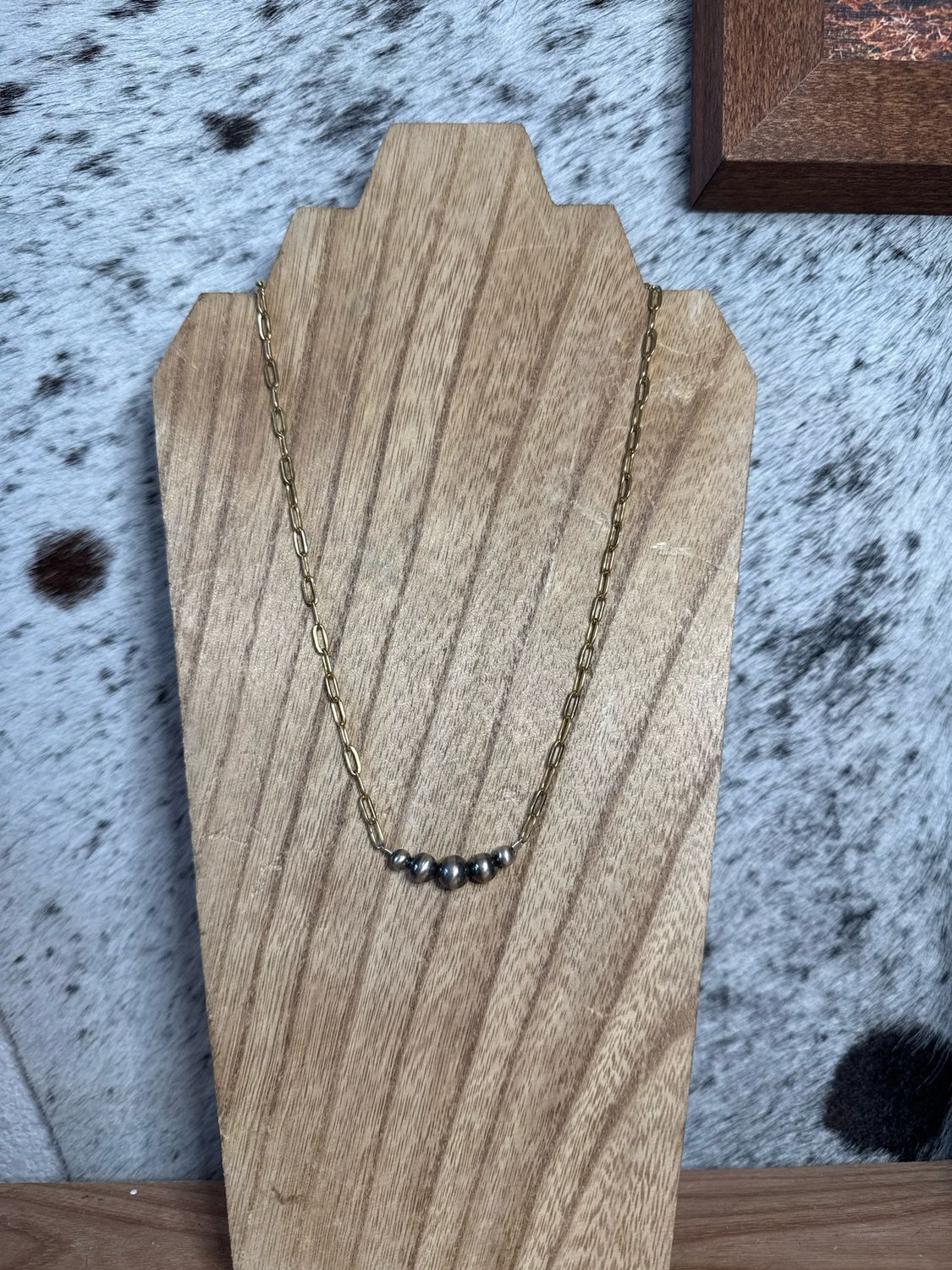 Navajo Pearls with Gold Chain