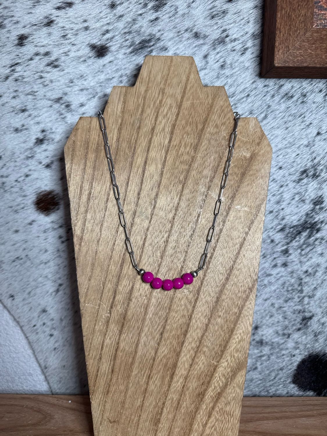 Pink Glass &amp; Navajo Pearls