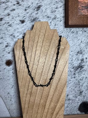Black Barbed Wire Chain