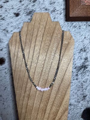 Pink Conch &amp; Navajo Pearls