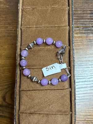 Purple Agate &amp; Navajo Pearls