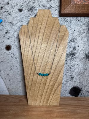 Teal Glass &amp; Navajo Pearls