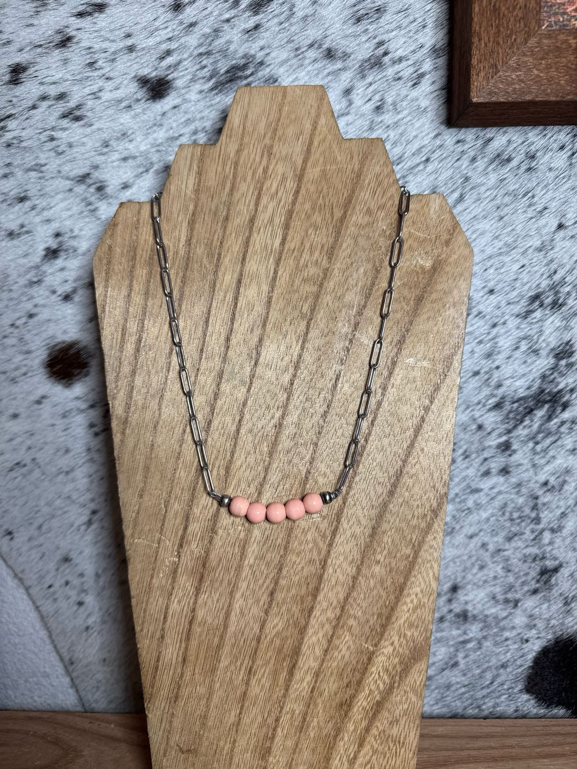 Light Pink Glass &amp; Navajo Pearls