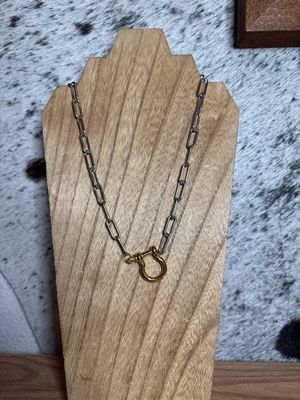 Gold Horseshoe Clasp