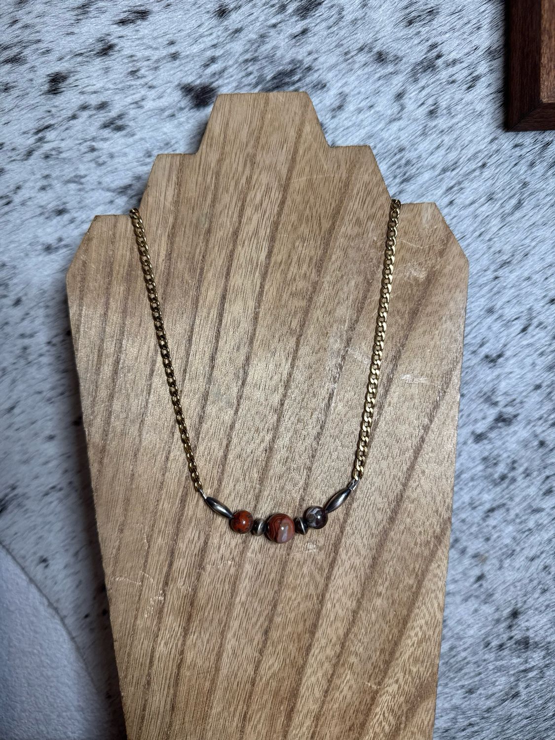 Crazy Lace Agate &amp; Navajo Pearls