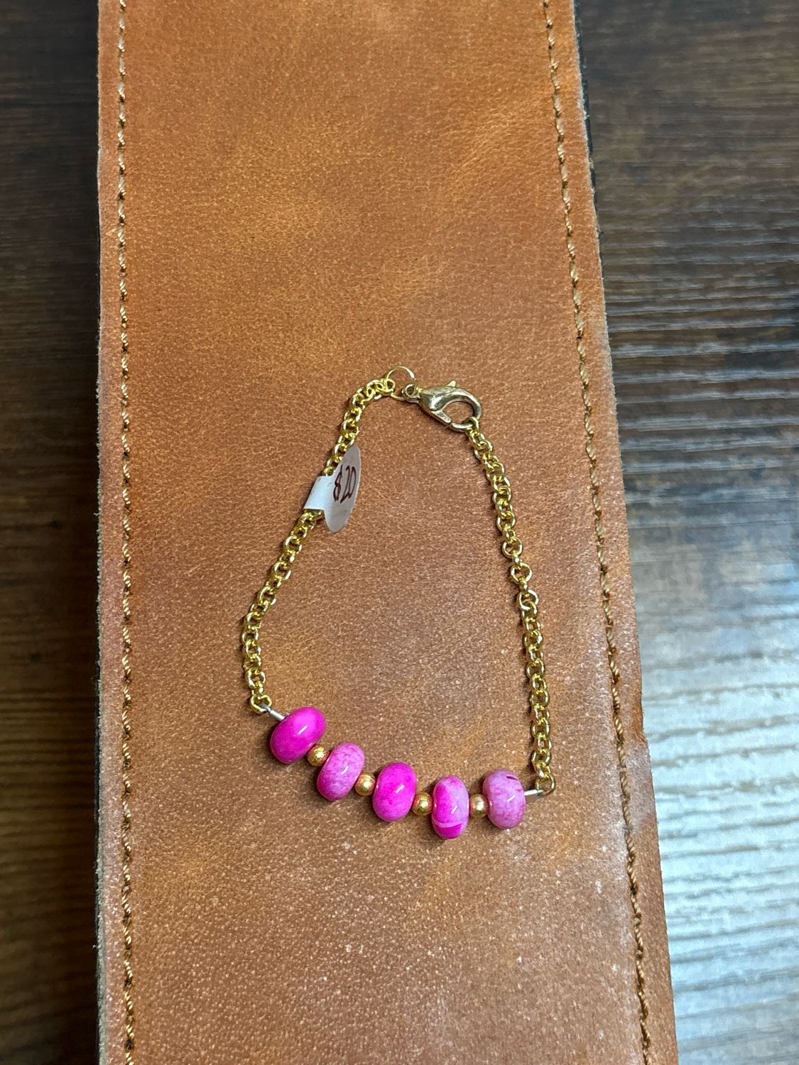 Opal &amp; Gold Chain Bracelet