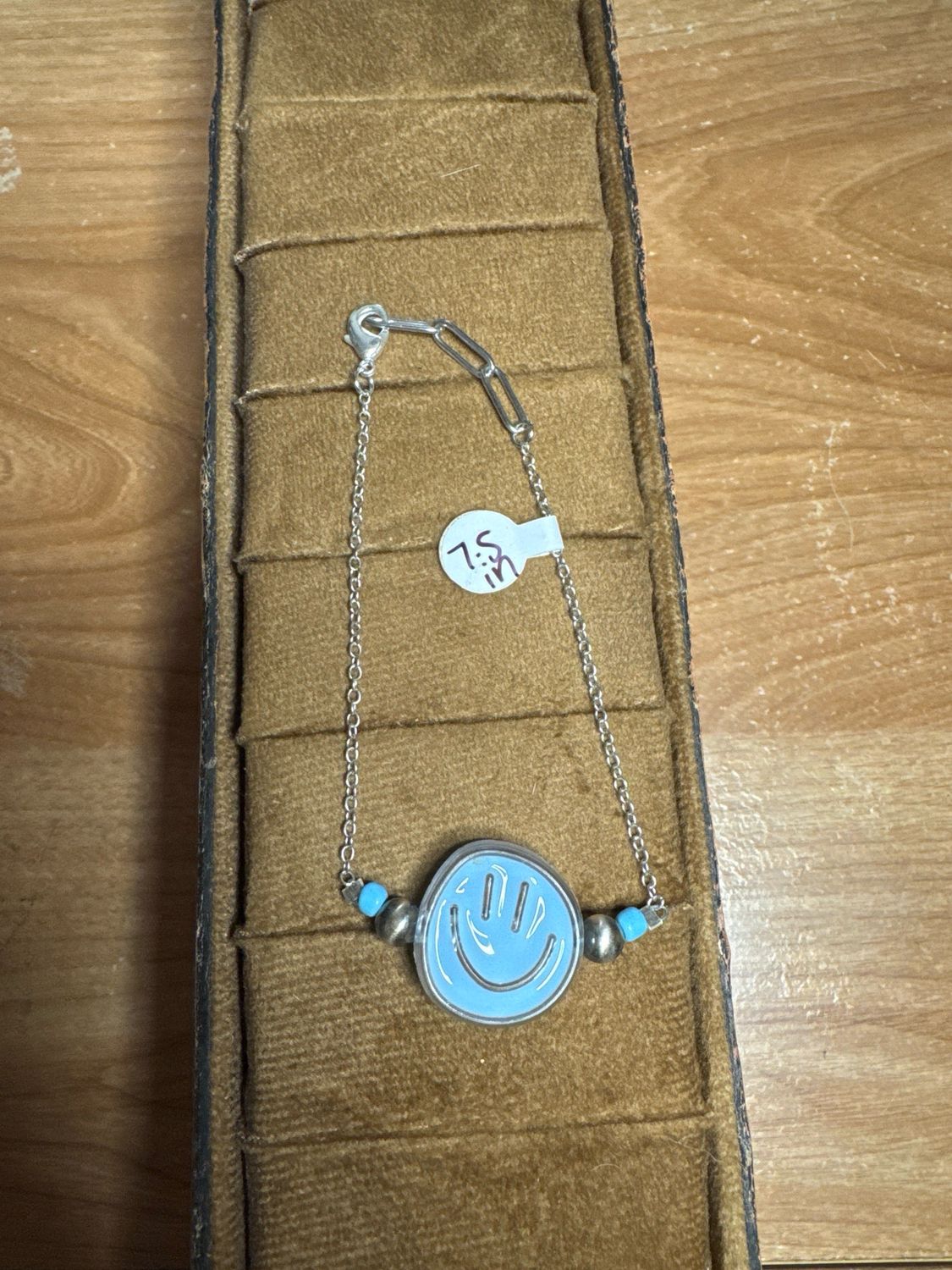 Blue Smiley &amp; Navajo Pearls