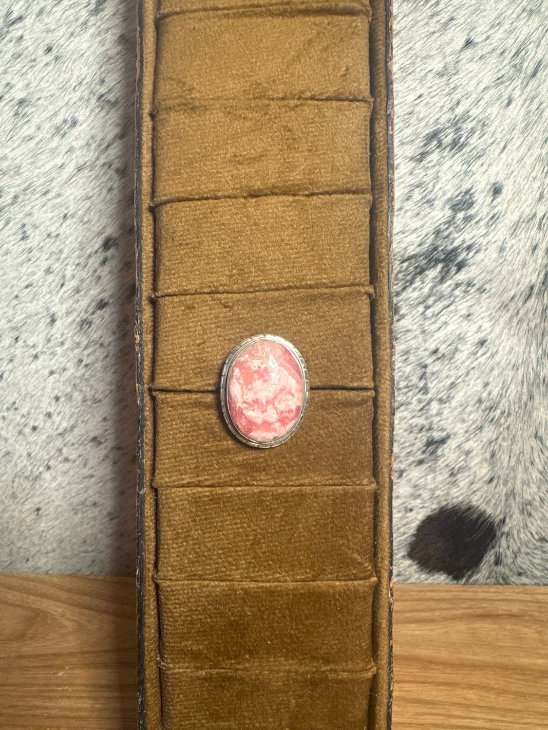 Rhodochrosite Ring