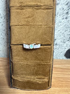 White Opal Ring