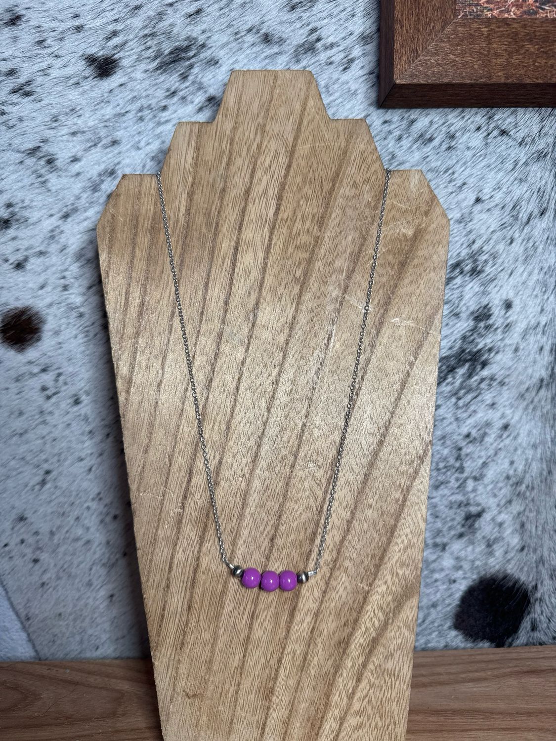 Purple Glass &amp; Navajo Pearls