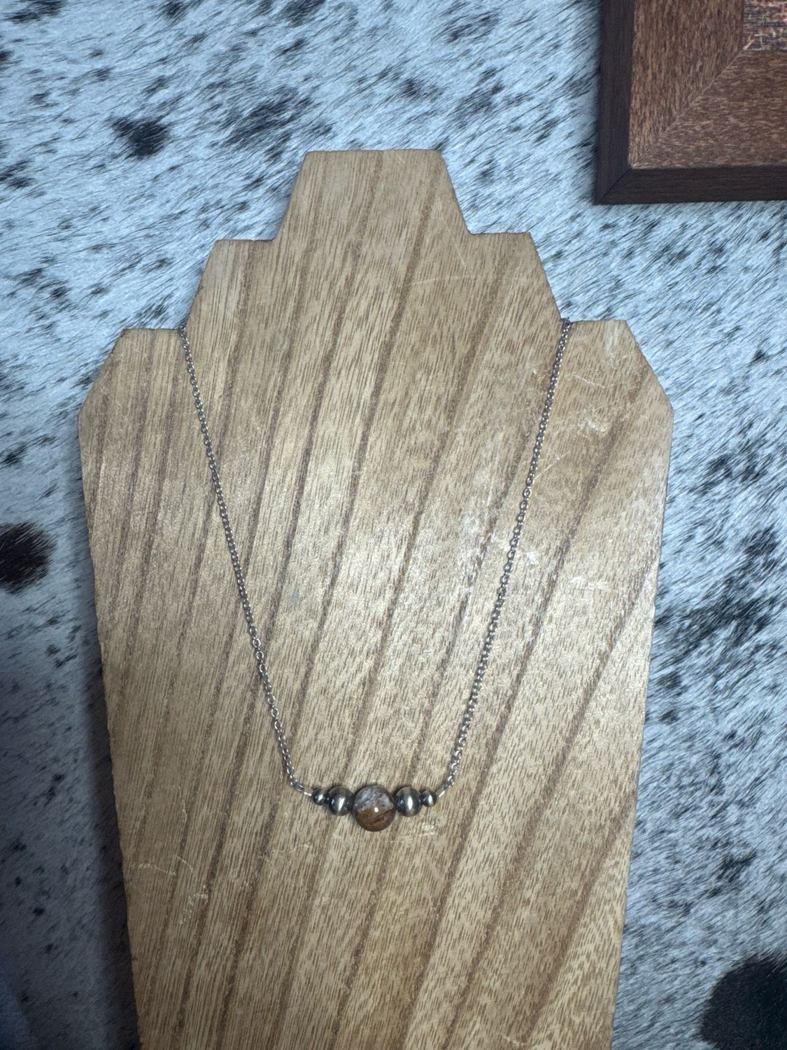 Crazy Agate &amp; Navajo Pearls