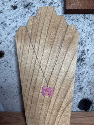 Pink Bow Charm