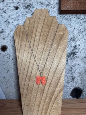 Orange Bow Charm