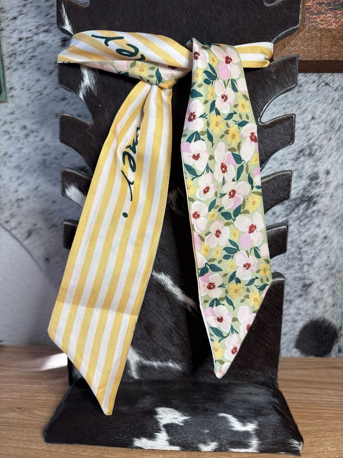 Yellow Stripes &amp; Flower Twillys