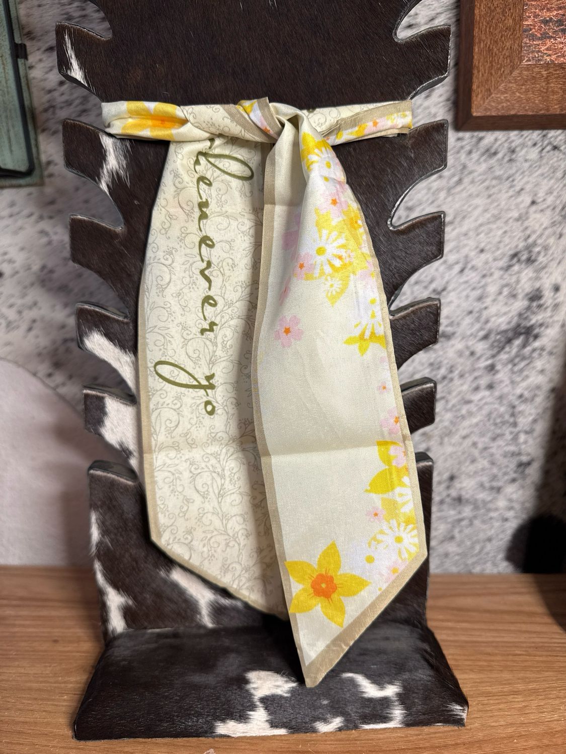 Yellow Flower Twilly