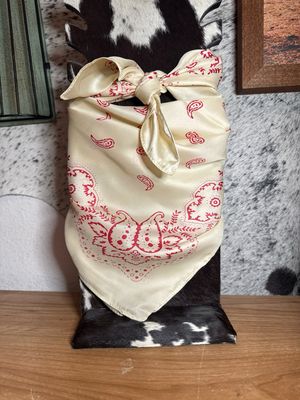 Cream &amp; Red Wildrag