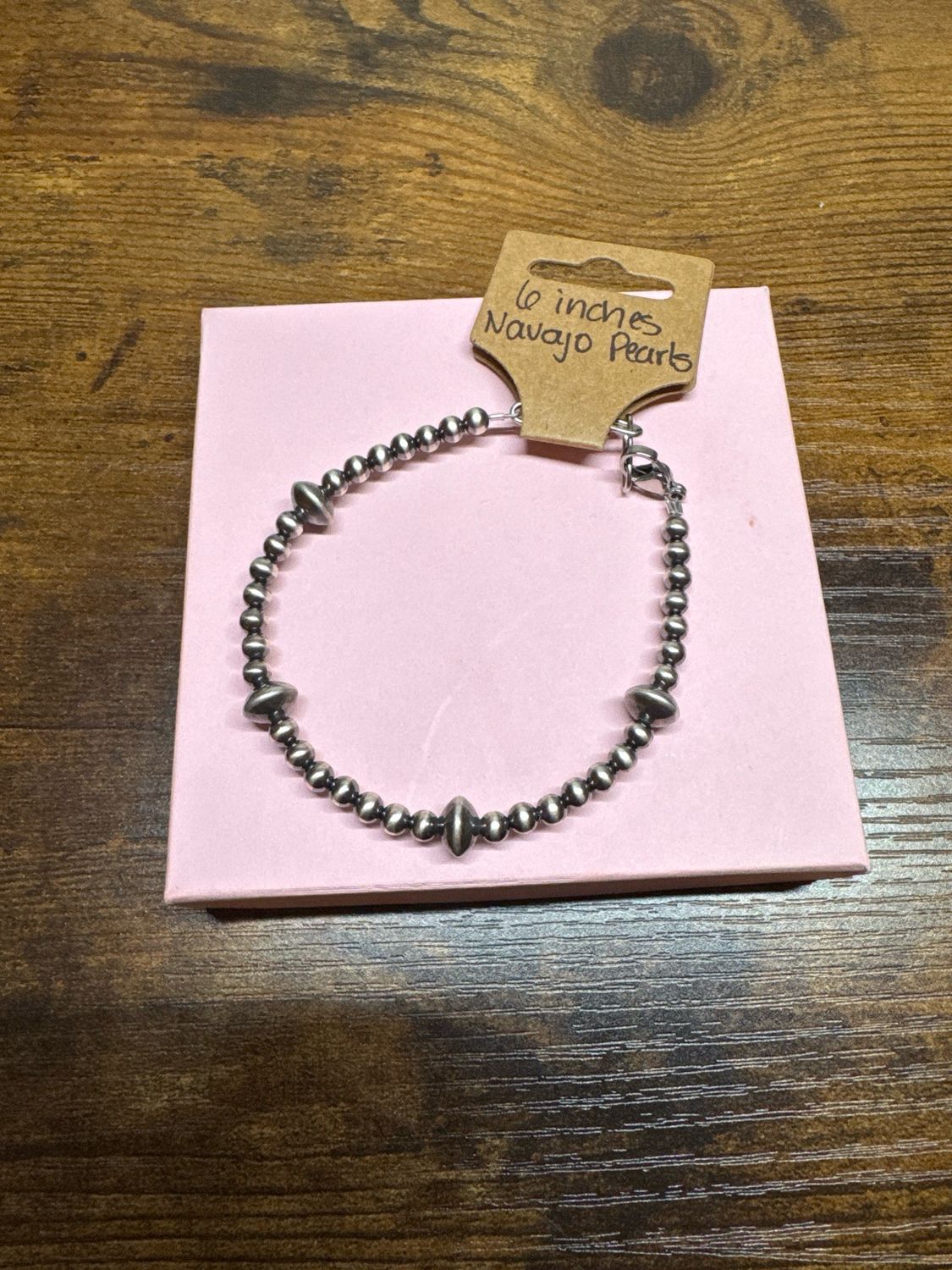 4mm &amp; Saucer Navajo Pearls