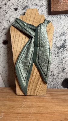 Green Paisley Twilly