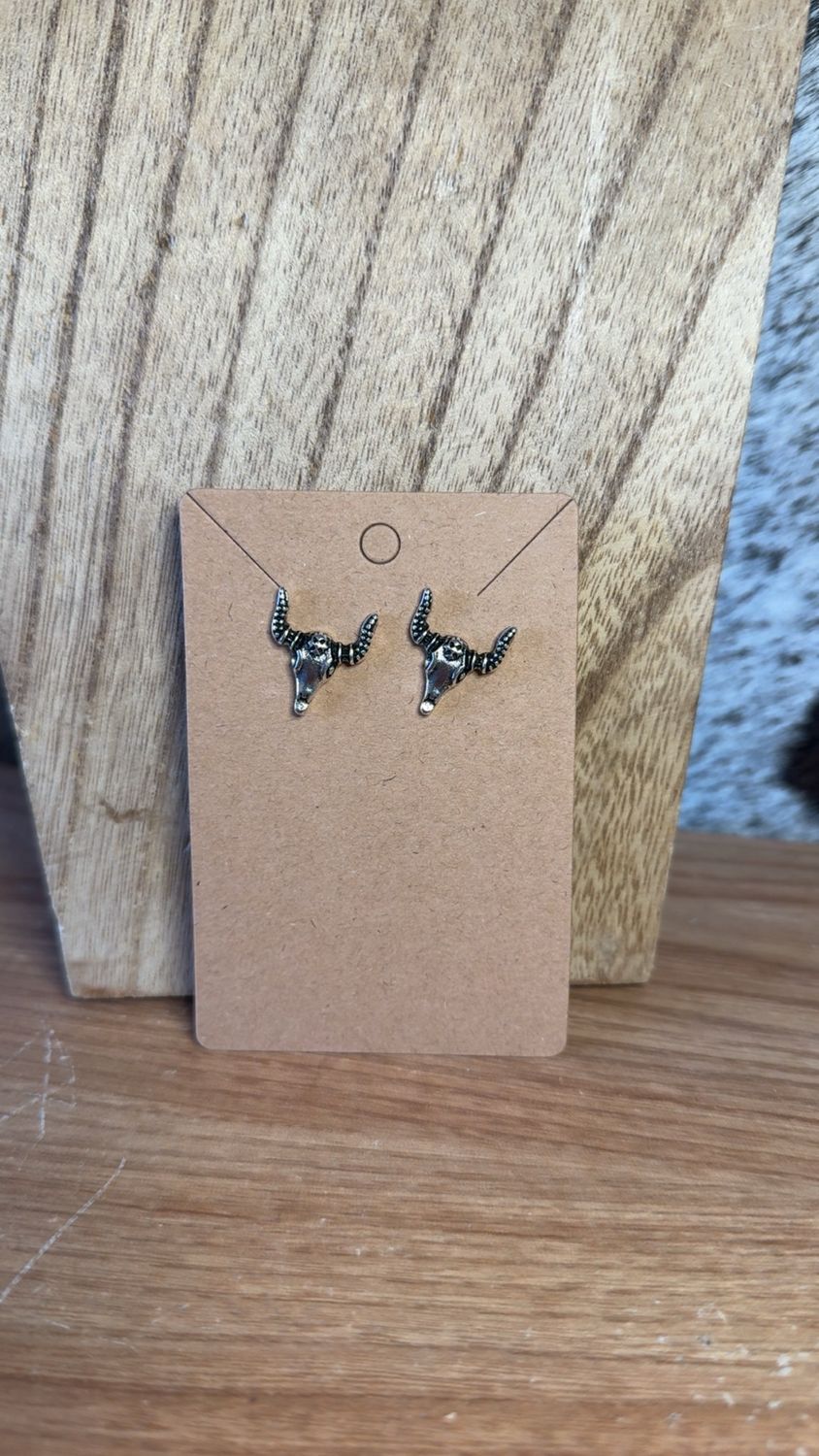 Silver Plated Bull Stud