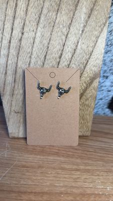 Silver Plated Bull Stud