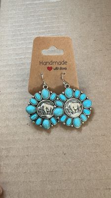 Faux Turquoise Buffalo Coins