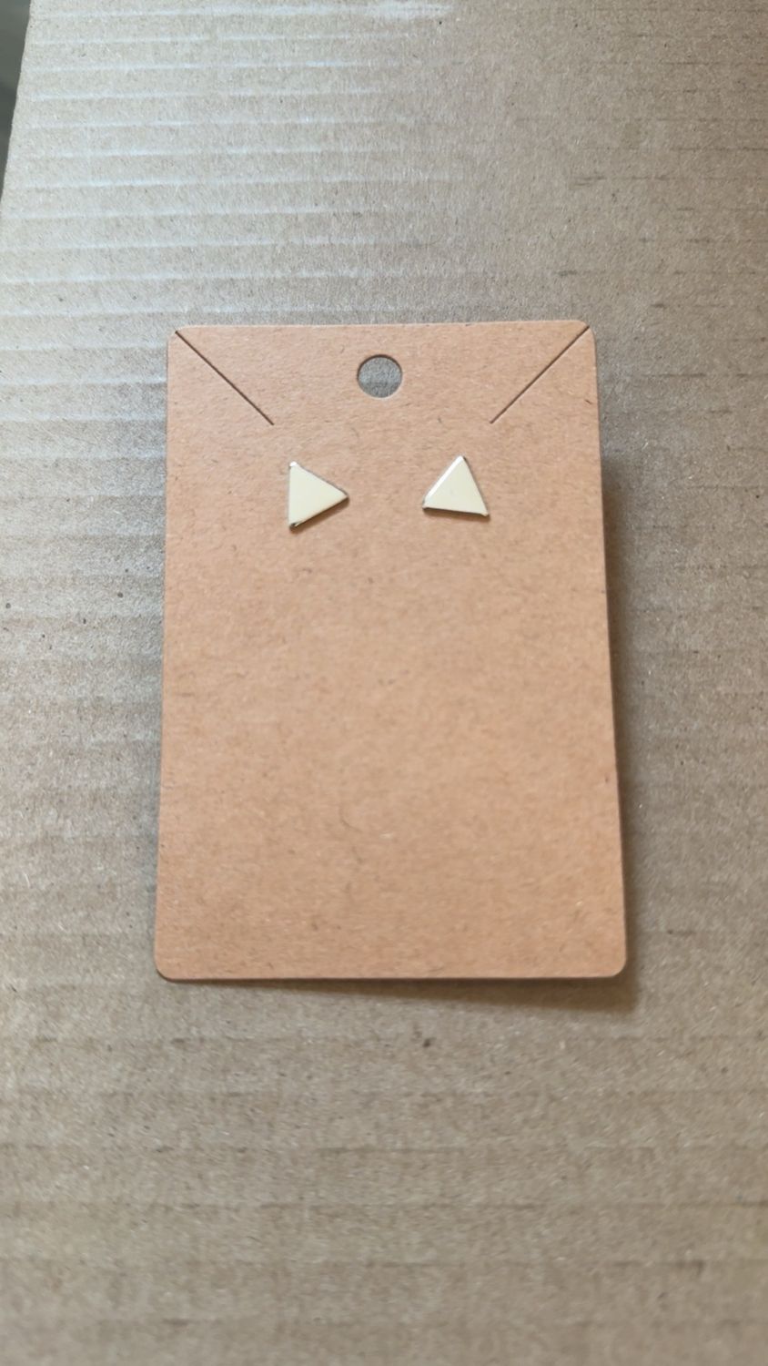 Silver Plated Triangle Stud