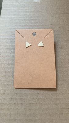 Silver Plated Triangle Stud