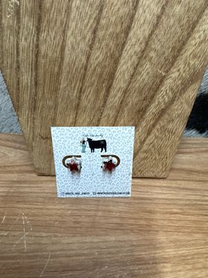 Rose Dahlia Star Stud