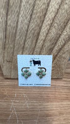 Turquoise Cluster Stud