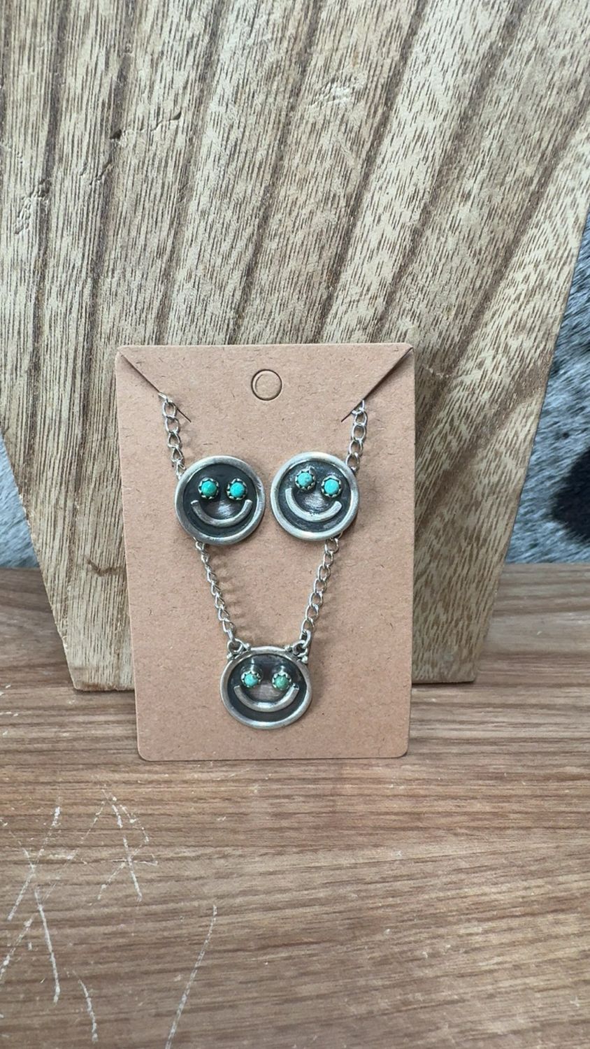 Kingman Turquoise Smiley