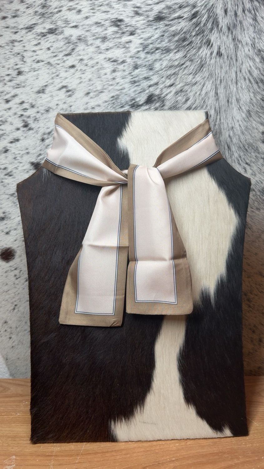 Tan &amp; Cream Twilly