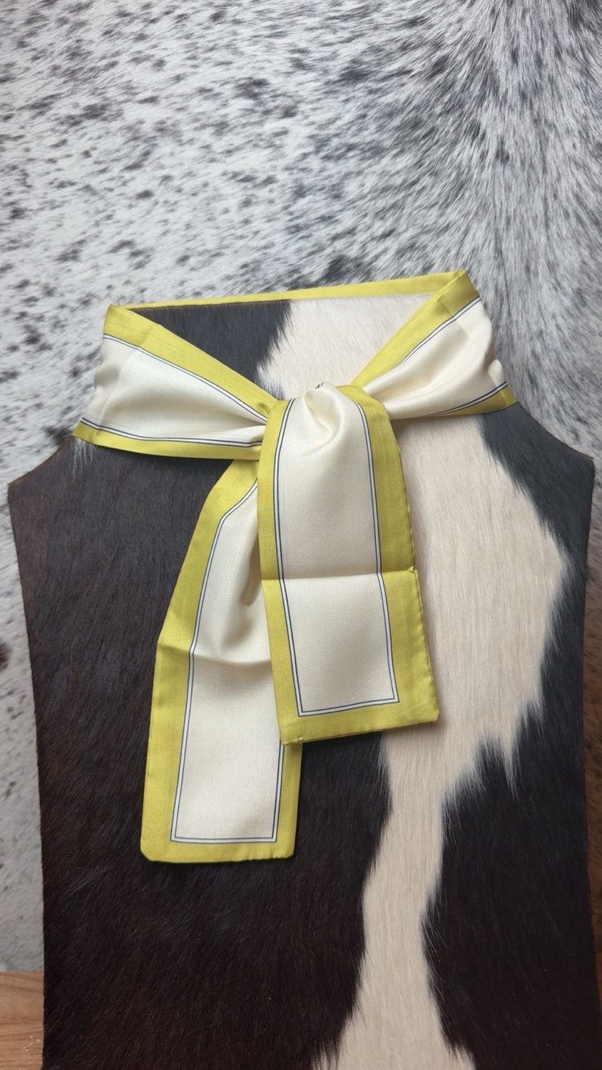 Green &amp; Cream Twilly