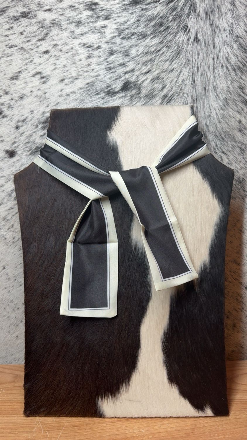 Black &amp; Cream Twilly