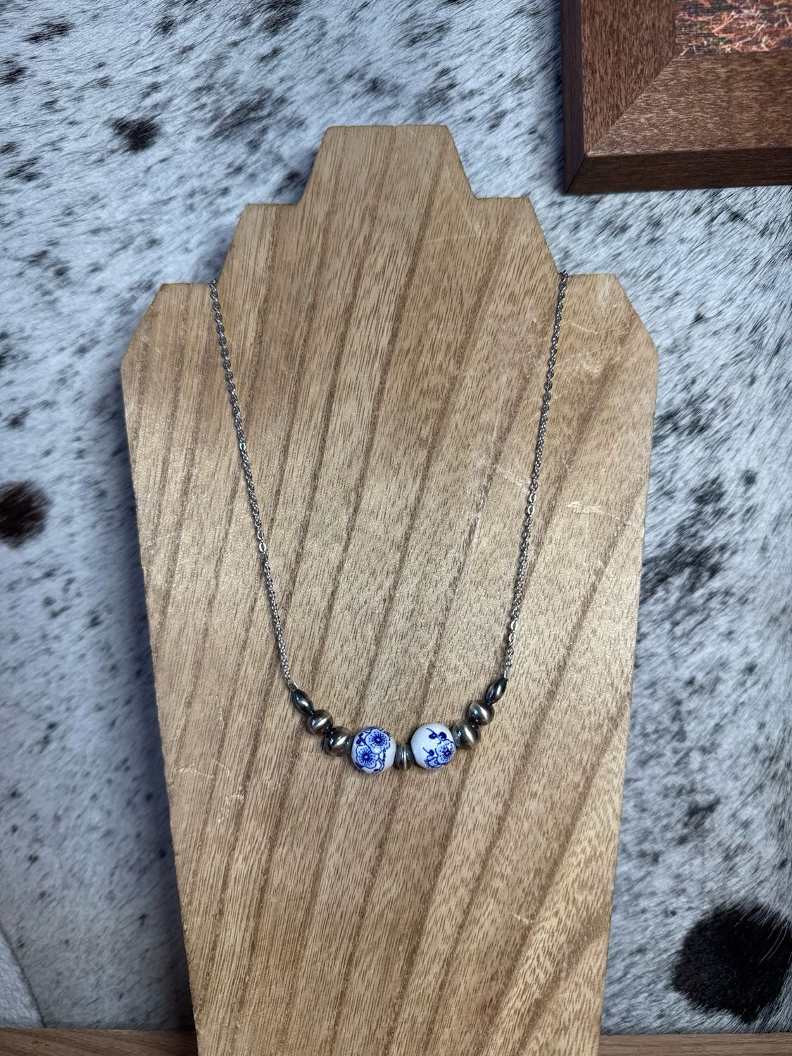 Blue China &amp; Navajo Pearl Stacker