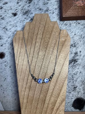 Blue China &amp; Navajo Pearl Stacker