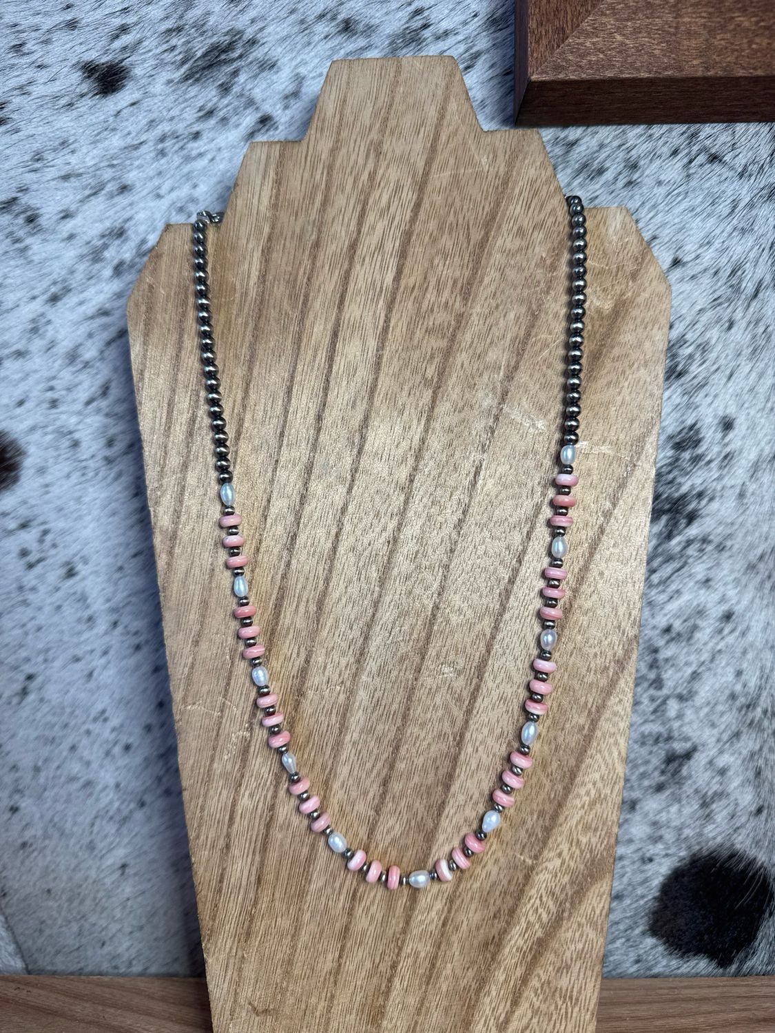 Pink Conch, Fresh Water Pearls &amp; Navajo Pearls