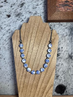 Blue China &amp; Navajo Pearls