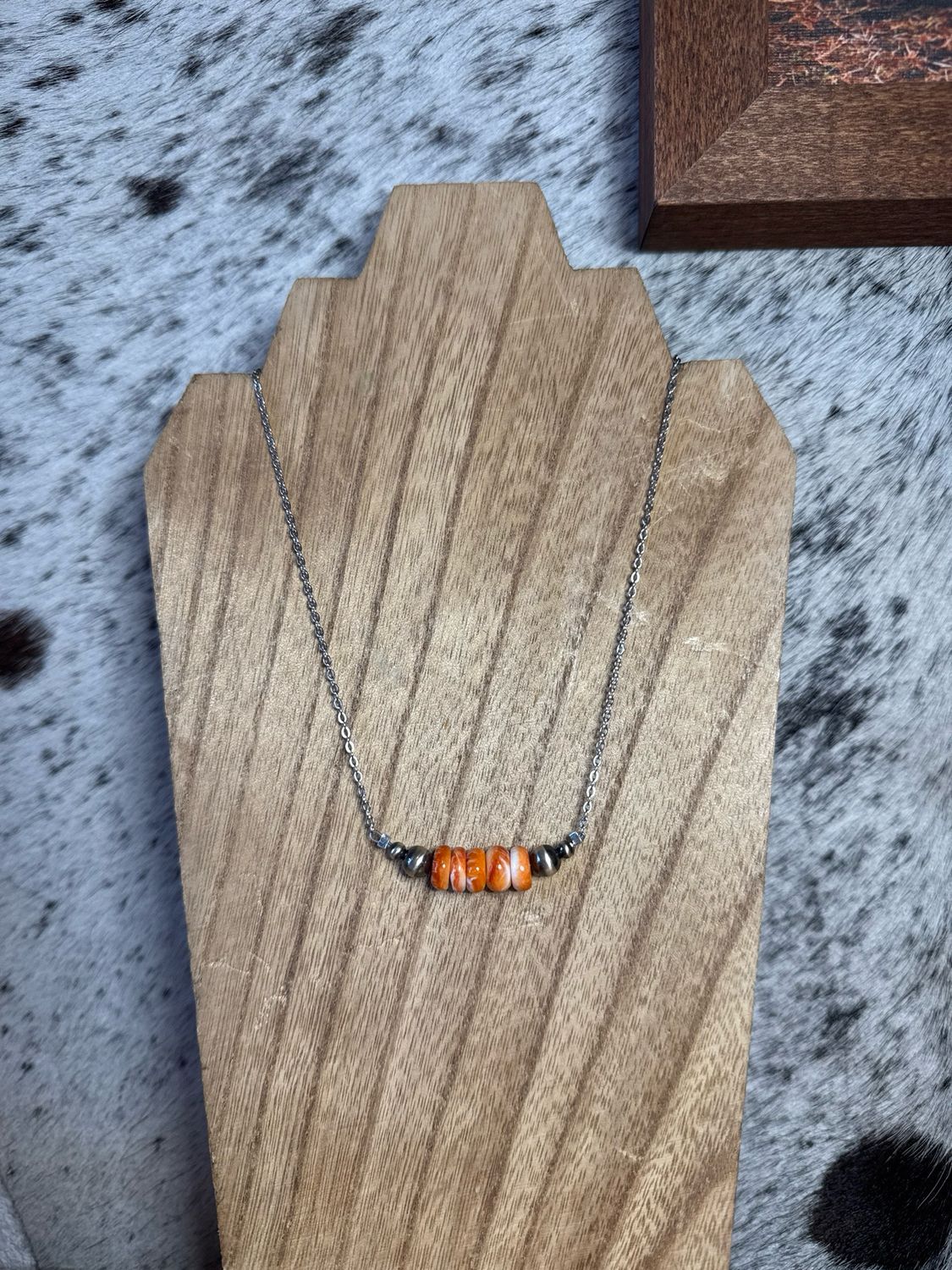 Orange Spiny Oyster &amp; Navajo Pearls