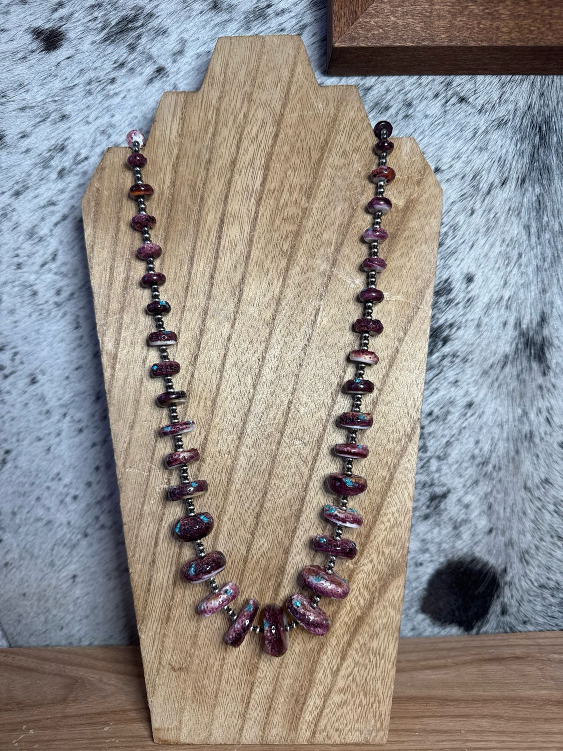 Purple Spiny Oyster with Turquoise &amp; Navajo Pearls