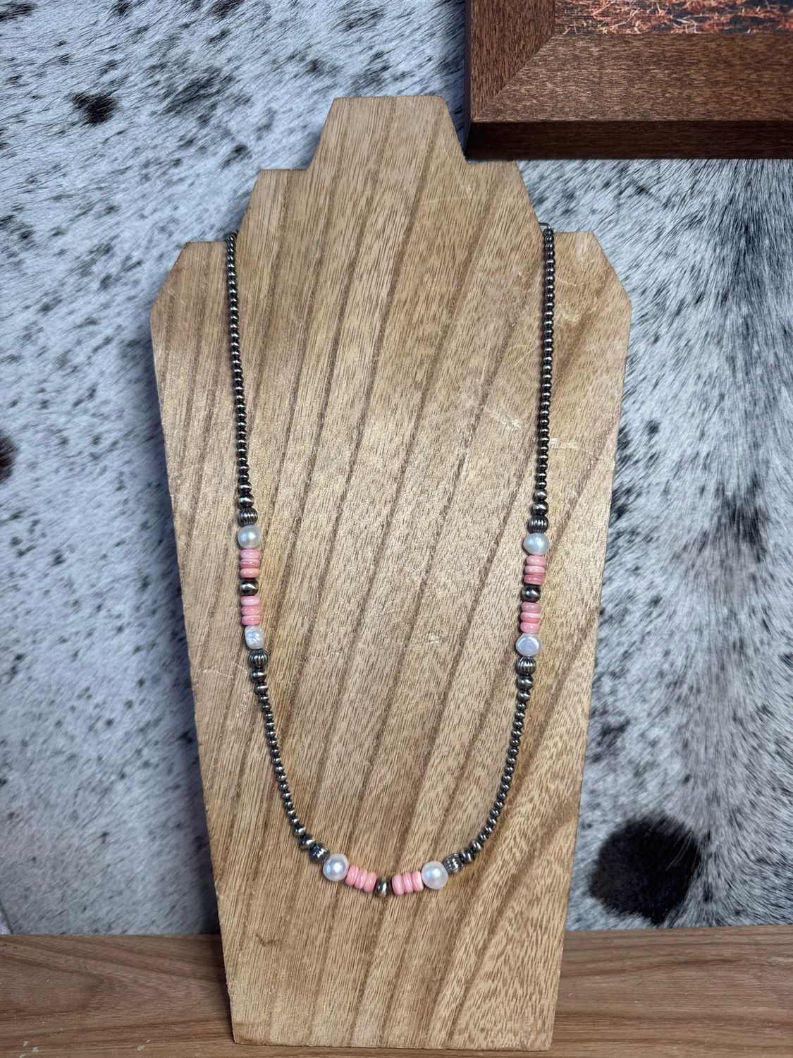 Pink Conch, Freshwater Pearls &amp; Navajo Pearls