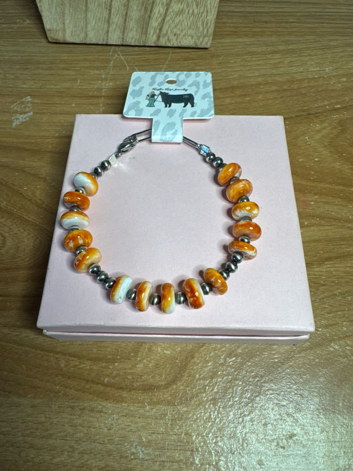 Orange Spiny Oyster &amp; Navajo Pearls