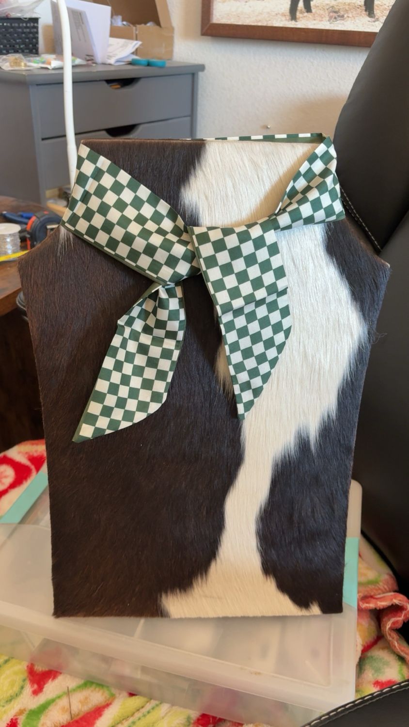 Green Checkered Twilly