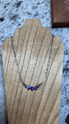 Galaxy Sea Jasper &amp; Navajo Pearl Stacker