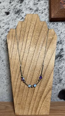 Galaxy Sea Jasper &amp; Navajo Pearl Stacker