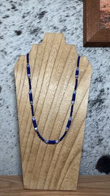 Blue Lapis, China, &amp; Navajo Pearls