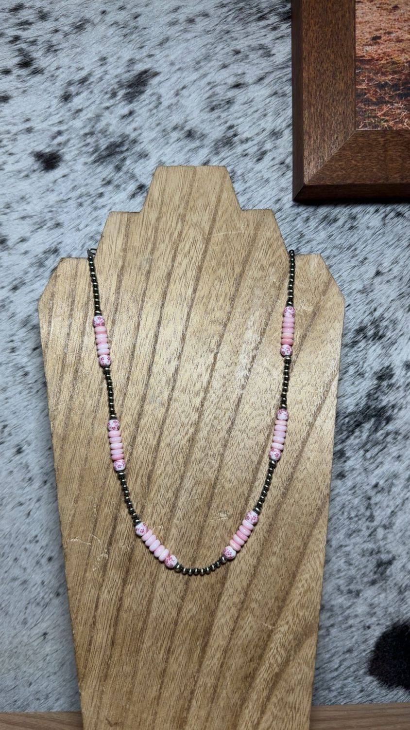 Pink Conch, China &amp; Navajo Pearls