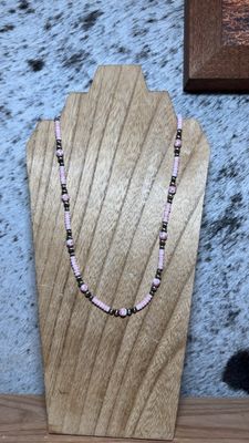 Pink Conch, China &amp; Navajo Pearls