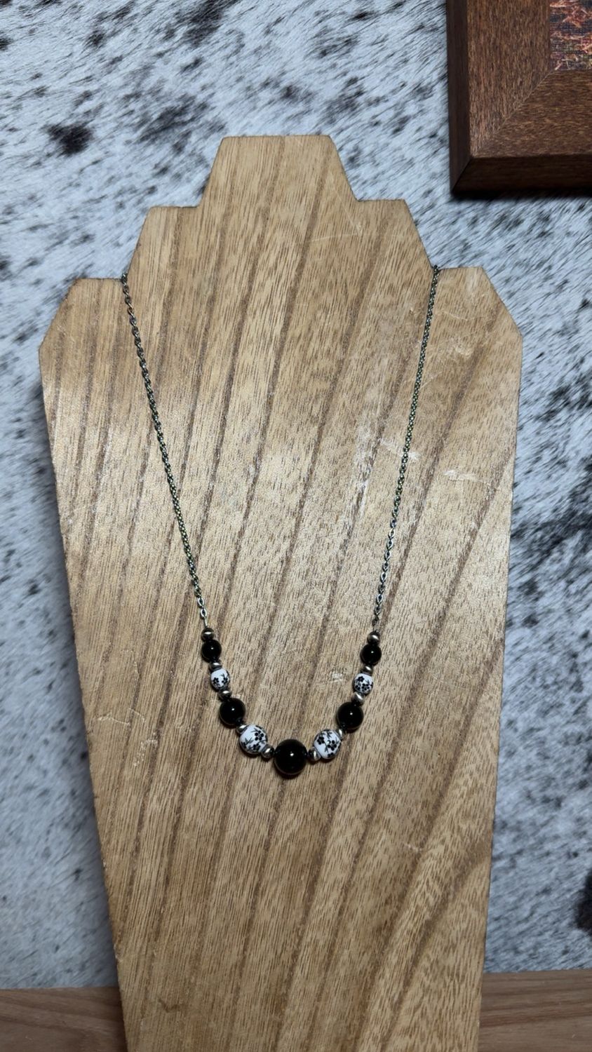 Black Onyx, China &amp; Navajo Pearl Stacker