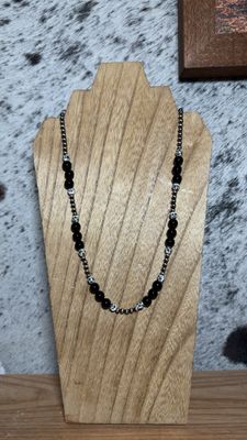 Black Onyx, China &amp; Navajo Pearls